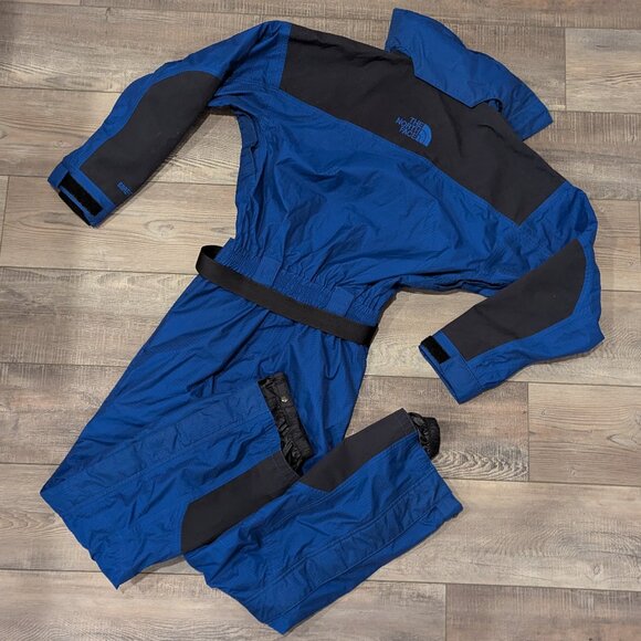 The North Face Mens Vintage One-Piece Gore-Tex Classic Ski Snow Suit Blue XS - Picture 8 of 15
